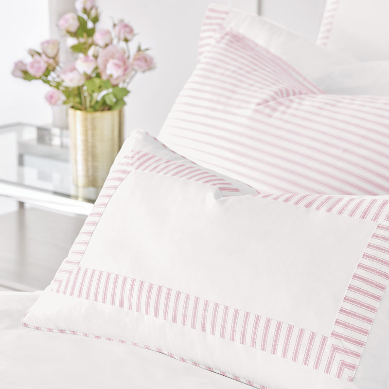 Coussin décoratif Blass Ticking par Alexa Hampton, Pétale