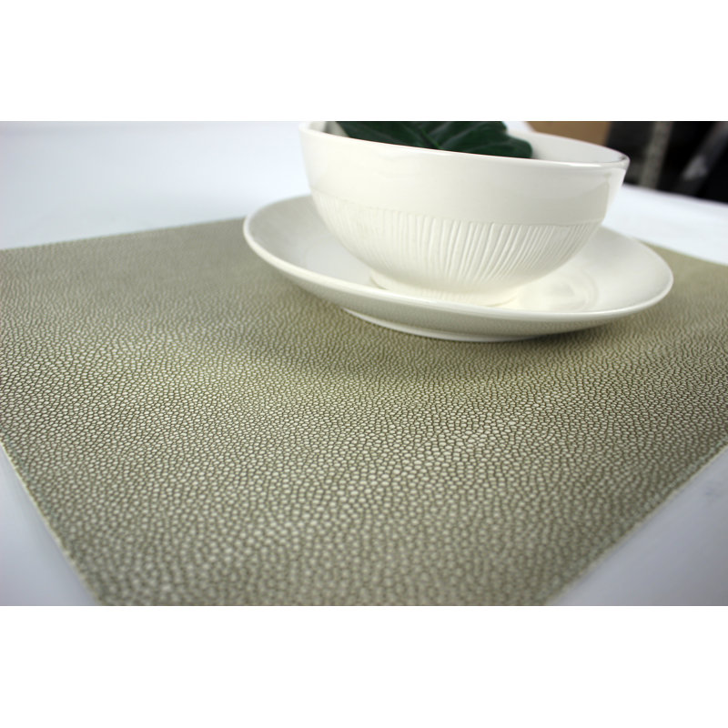 Croslin Animal Print Rectangle Placemat, Grey/Green