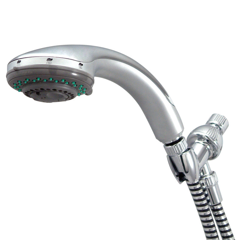 Kingston Brass Shower Scape 5-Function Hand Shower Set with Plastic Hose, Brushed Nickel