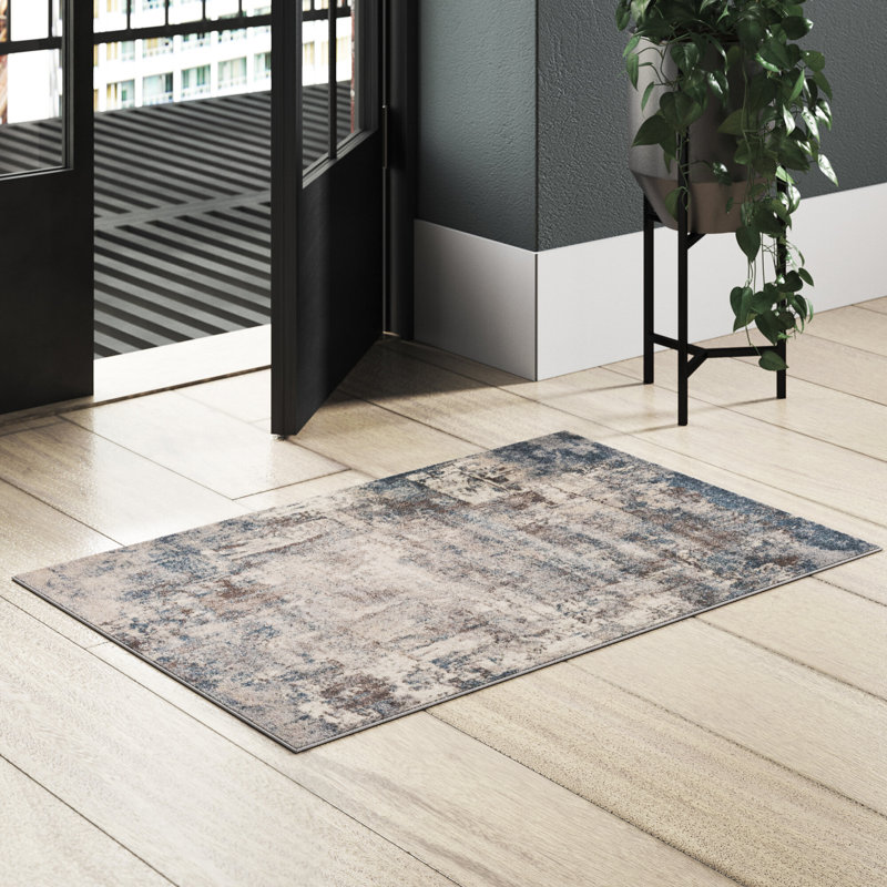 Kohut Abstract Indoor Rug, Rectangle 2' x 3'