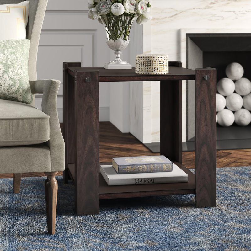 Tristan End Table, Black, Black