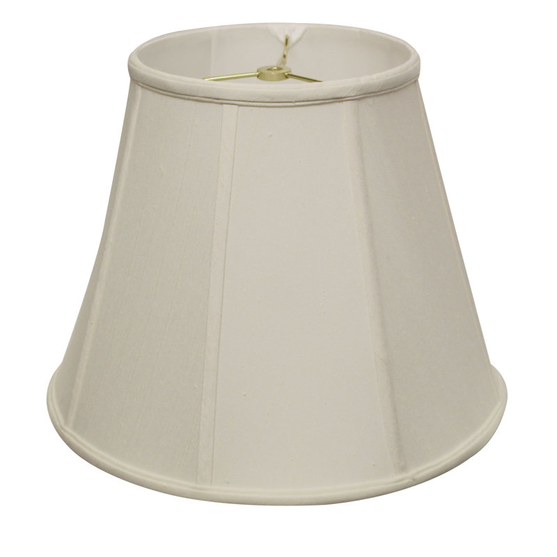 Abat-jour incliné Empire Monay Shantung, Blanc, H 11 po x l 14 po x P 14 po