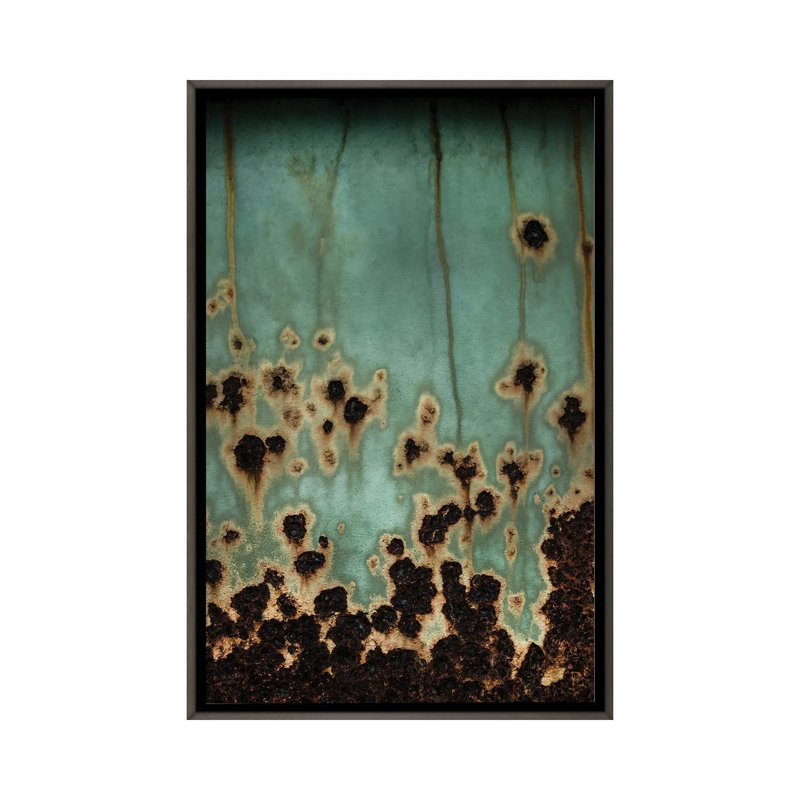 «Descent II», reproduction d'art sur toile encadrée, 48" x 32", Framed Canvas, Grey