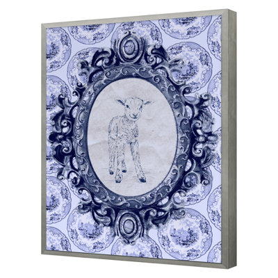 Toile Lamb Print by THE Studio