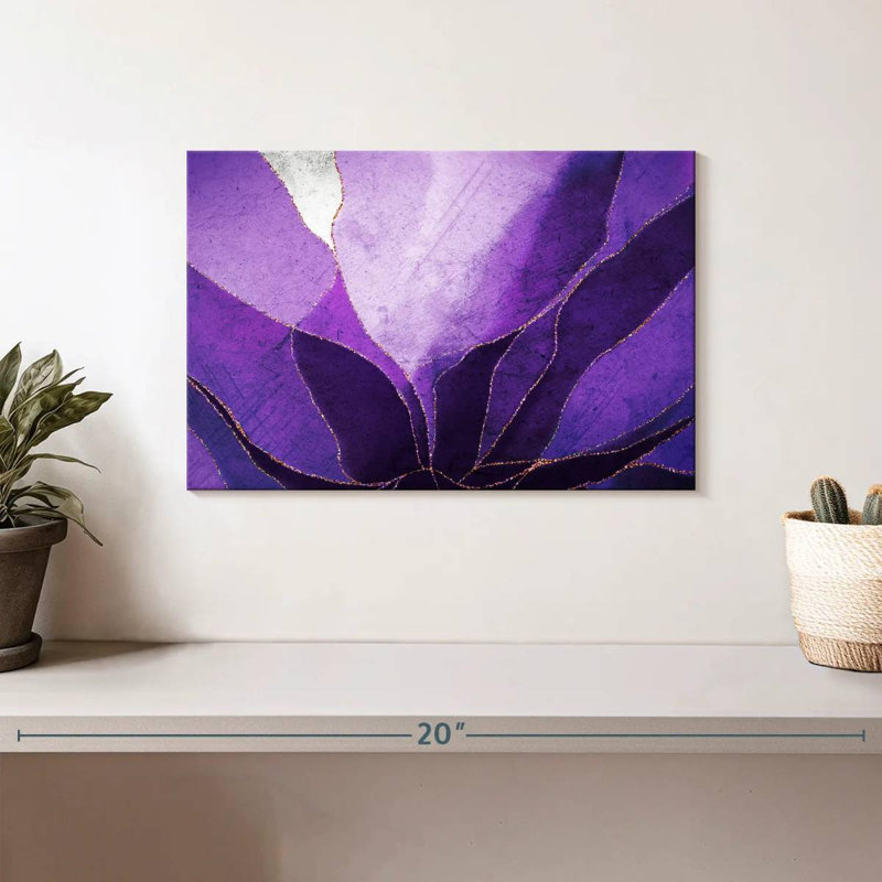 Avery Purple Flower, 8" H x 12" W