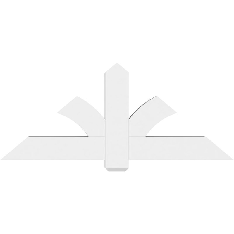 Support pour pignon en PVC Redmond, H 25 po x l 60 po (pas: 10/12), P 4 po x F 6 po