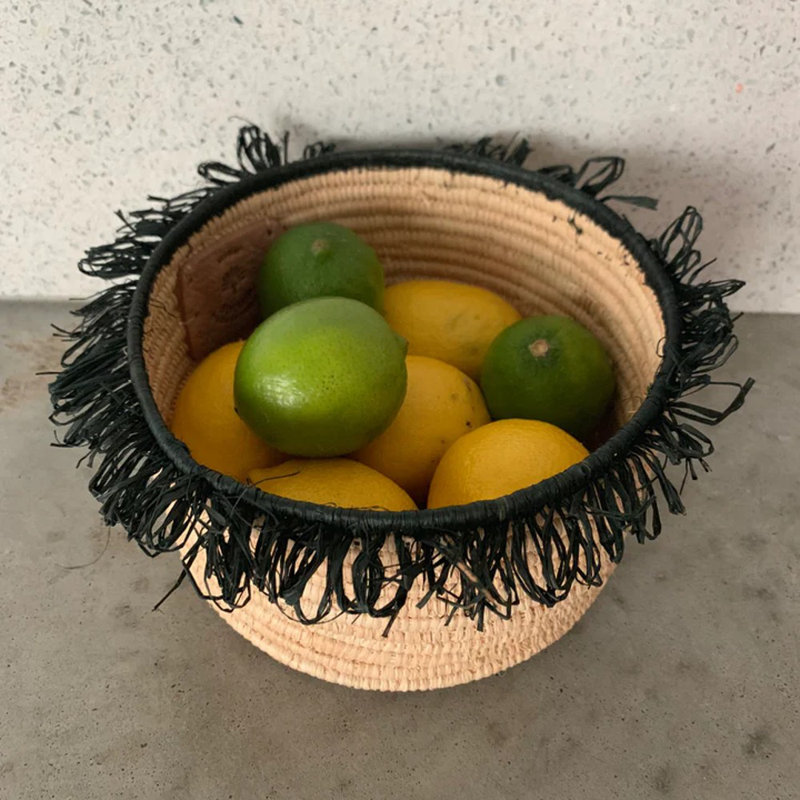 Panier en osier Rafia
