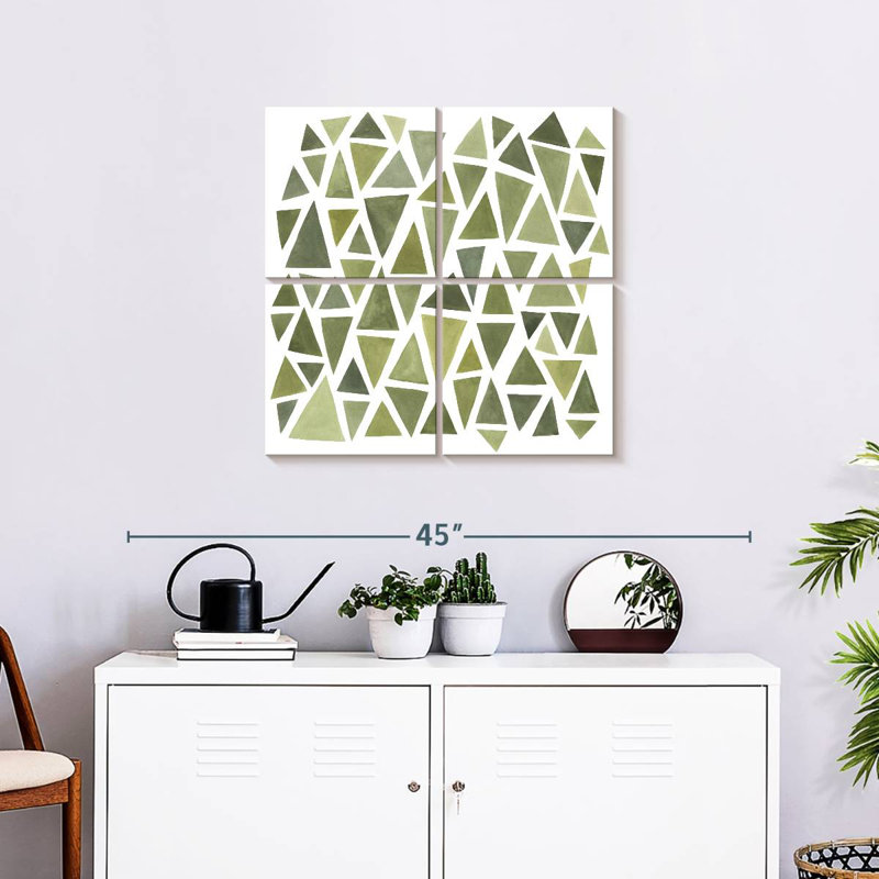 Avery Celadon Geometry I, 26" H x 26" W