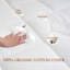 Surmatelas 100% laine naturelle avec housse en coton, 840 g / m², grand (blanc)-489621026-489621024