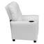 Contemporary Kids Recliner with Cup Holder-1550057907