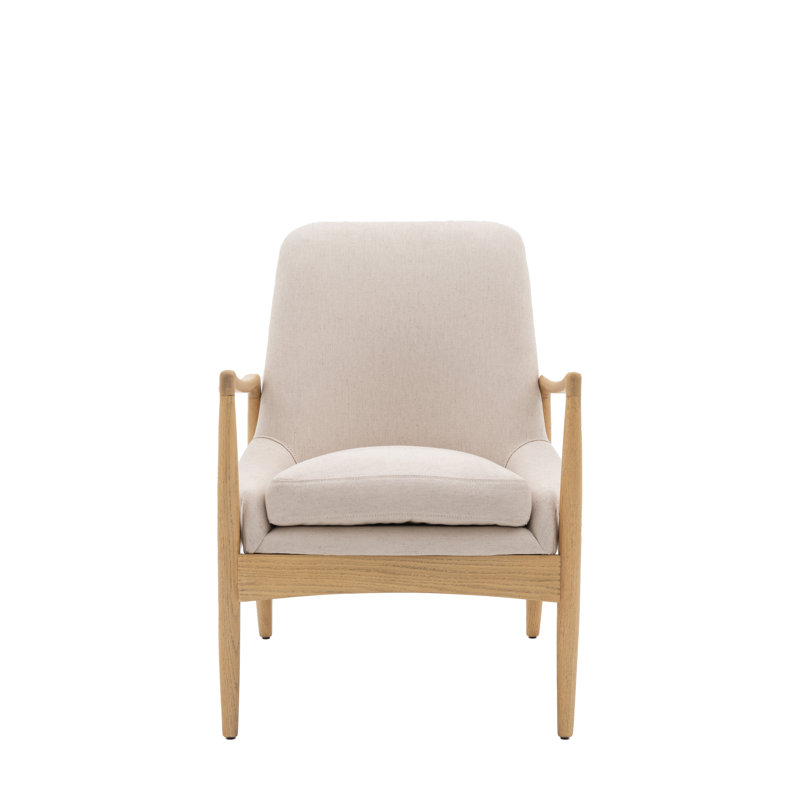 Loren Upholstered Armchair, Beige
