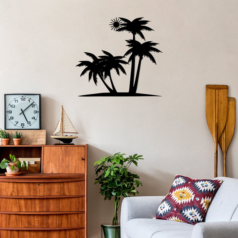 Stylish Metal Wall Art, Black Finish, 27.9 x 25.6 inches | 100% Metal Construction, Thickness: 0.06 inches | Easy Wall Mounting with Back Piece | Perfect Decorative Accent for Modern Home Décor