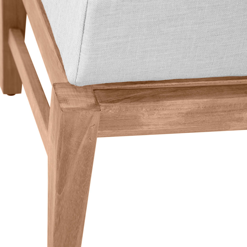 Croquet Teak Ottoman, Croquet Teak #4 Natural Teak