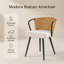 Ensemble de 4 chaises de salle à manger modernes en rotin-126618516