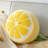 Lemon Shaped Decorative Throw Pillows, Cute Fruit Series Pillow-446472652