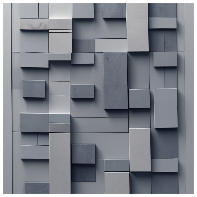 Coussins géométriques gris à double face, 18 x 18 inches