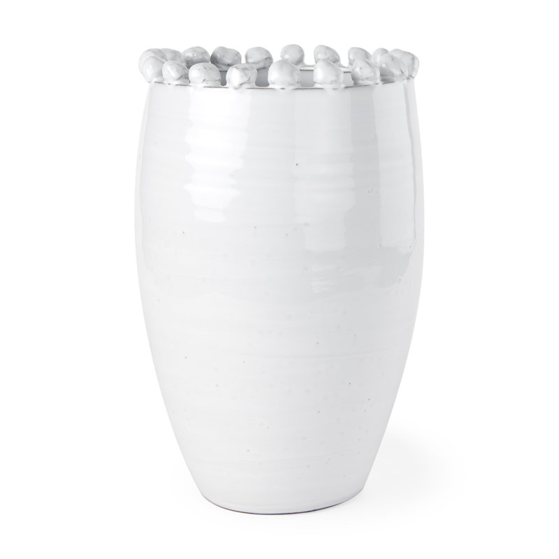 Vase de table en céramique Watson, H 13,58 po x l 8,46 po x P 0,85 po