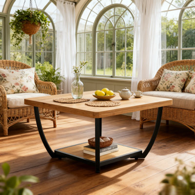 Frame Coffee Table with Storage