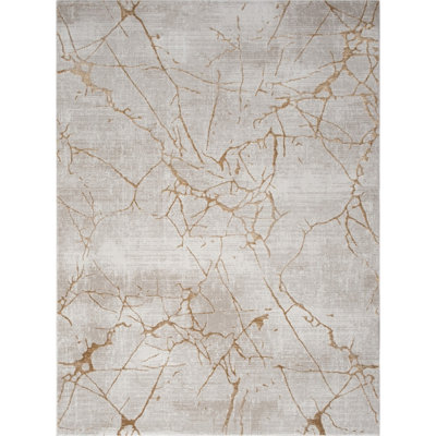 Elegance GC_CNC6004 Gold 7 ft. 10 in. x 10 ft. 3 in. Area Rug