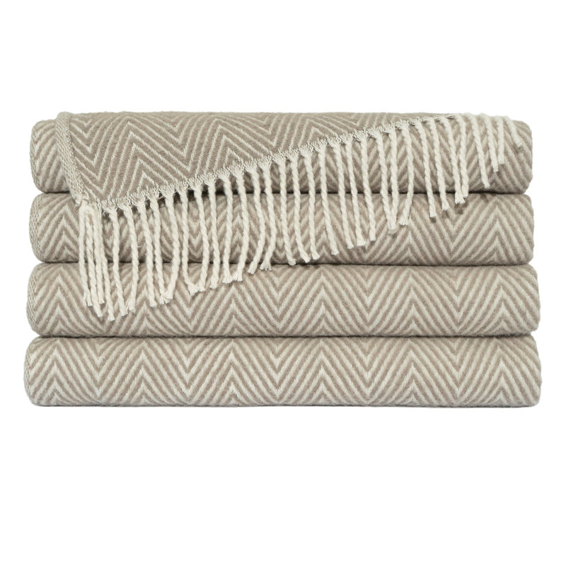 Clayton Throw Blanket, Taupe
