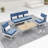 Bricelynn 5 - Person Aluminum & Wicker Outdoor Sofa Seating Group with Cushions & Pillows-220975608-220975609
