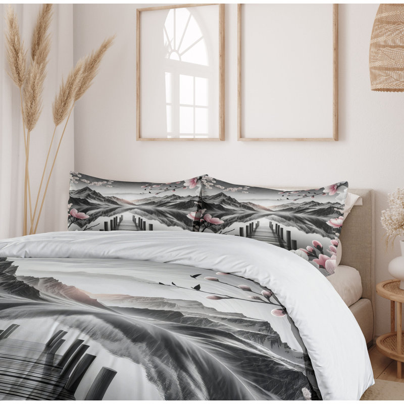 Lake Duvet Cover, California King Duvet Cover + 2 Standard Shams