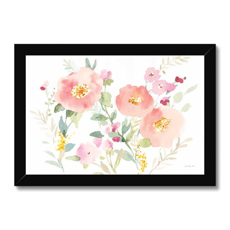 Jewels I - Painting, Black Framed Paper Print, 34cm H x 50cm W