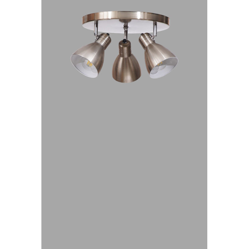 Lustre élégant en chrome, structure en métal, 11 x 6,7 pouces | Hauteur totale: 7,9 pouces, plaque de base: 11,8 x 1,2 pouces | 3 x douilles E27 de 40 W maximum (ampoules non incluses) | Éclairage élégant pour le salon, la salle à manger et le vestibule