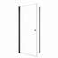 Porte de douche circulaire semi-sans cadre l 24 po x H 72 po avec verre trempé de 1 po d'épaisseur (6 mm)-123404548
