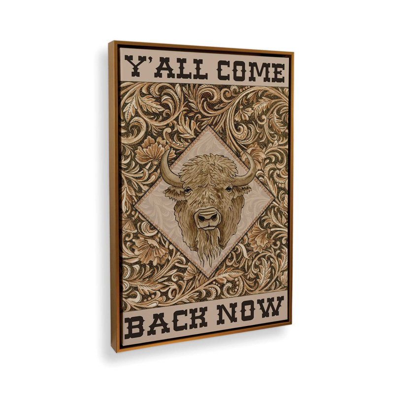 Y'all Come Back Now by Cindy Jacobs Art Print, 32 W x 48 H, Gold, Framed Canvas