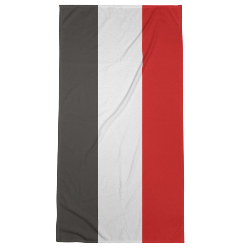 Beach Towel, Red/Gray/Orange