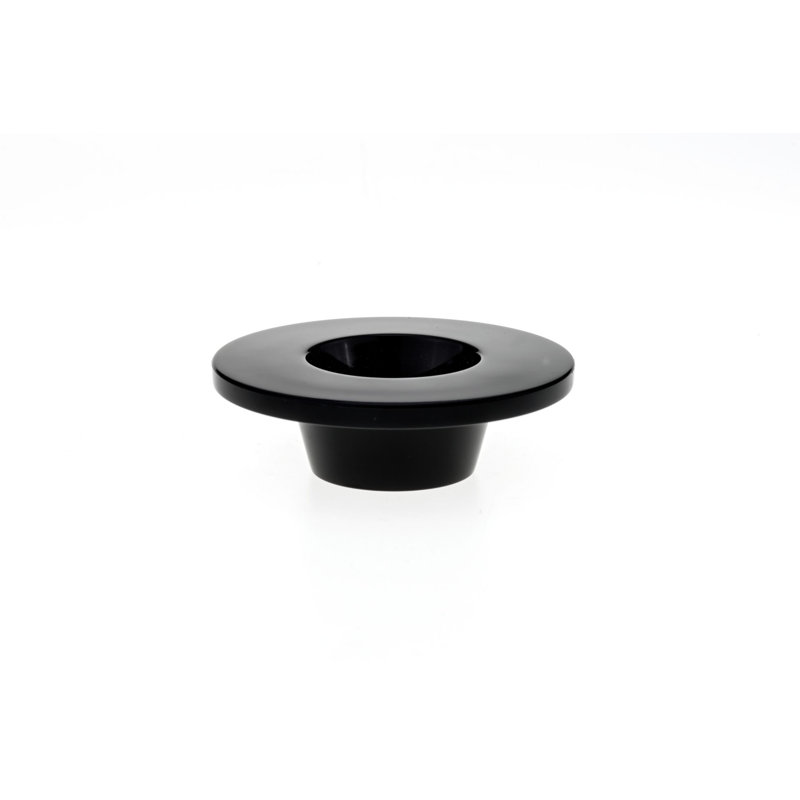 Oversized 2 3/4" Diameter Mushroom Knob, Brushed Nickel, Black