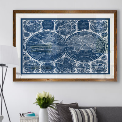 «World Globes Blueprint» par Paul Cezanne - reproduction d'art encadrée