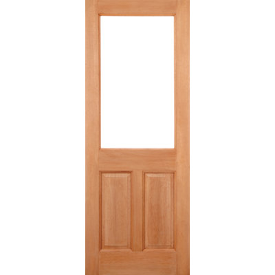 2XG 2P Unglazed Hardwood External Door