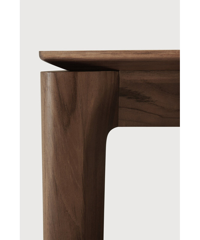 Bok Solid Wood Dining Table, Teak Brown, 30"H x 71"L x 35.5"W
