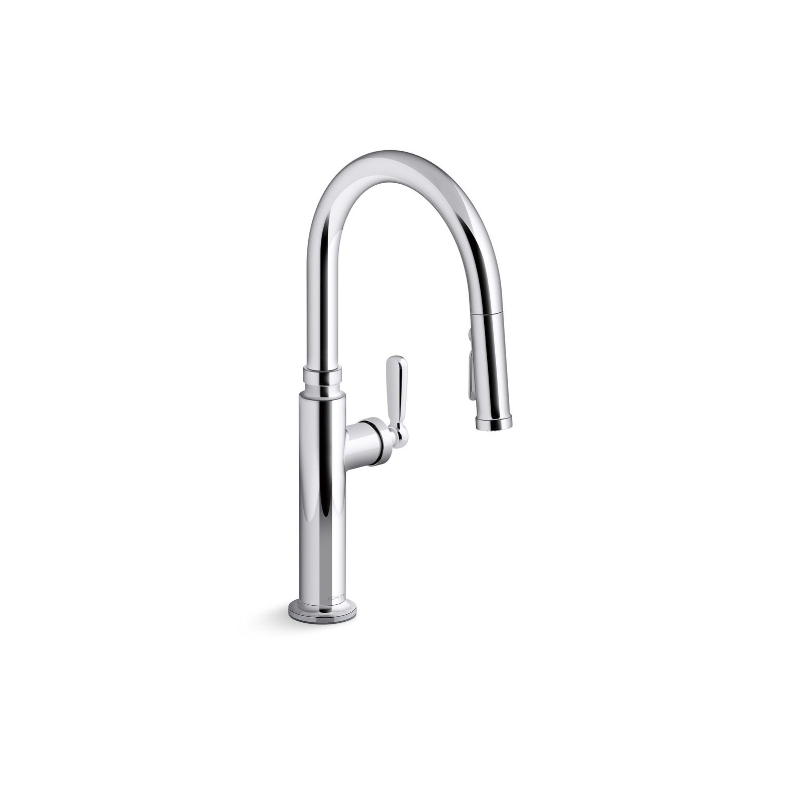 Edalyn by Studio McGee Pull-Down Kitchen Sink Faucet with Three-Function Sprayhead, Polished Chrome