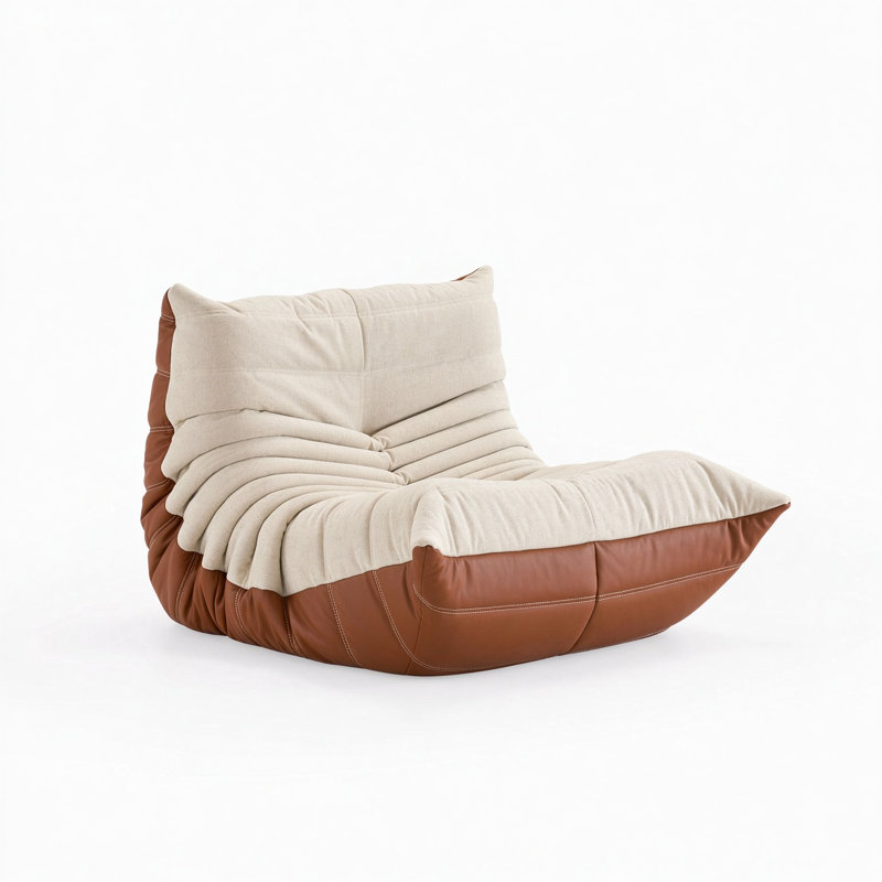 Fauteuil à billes sans accoudoirs - Support en mousse amélioré, sièges de détente rembourrés à compression douce