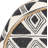 Nubia Rustic Geometric Cotton Round Throw Pillow