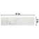 Classico Carrara 3" x 12" Ceramic Stone Look Subway Wall Tile