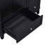Meuble-lavabo moderne simple avec lavabo, chargement USB, 2 portes et 3 tiroirs-1292038759