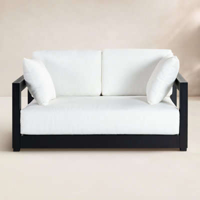 Melrose 52.75" Wide Loveseat with Cushions