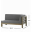 BANC D'ANGLE ET TABLE BASSE, GRIS FONCÉ-3216721