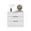 Commode 3 tiroirs Maryland, plateau, finition blanche-1261484084