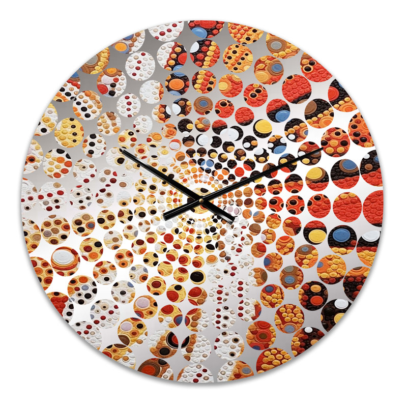 Shyna - Horloge murale abstraite transitionnelle, Petit