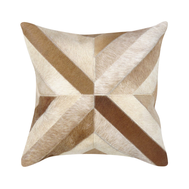 Safari Cowhide Throw Pillow