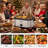 Electric Roaster Oven with 3 Buffet Server，Silver-1852677847-1852677840