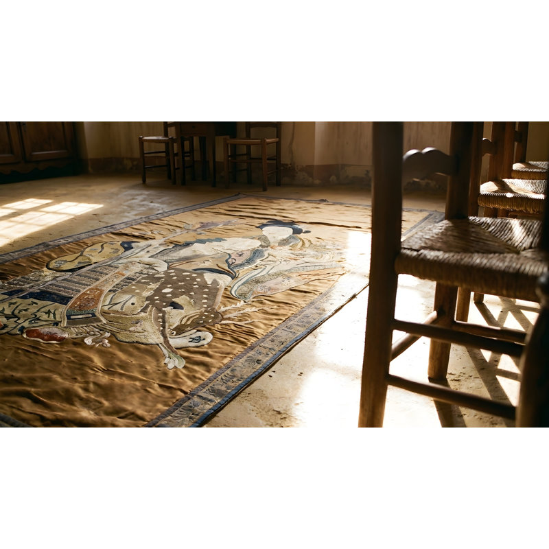 Antique Chinese - Textile Flat Weave Rug
