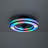 Dimmable Rgb Led Flush Mount Fan With APP and Remote