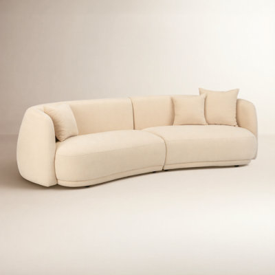 Homer 117" Linen Sofa