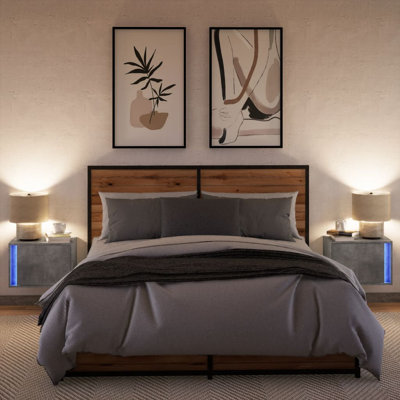 Dawane 50cm W Manufactured Wood Bedside Table